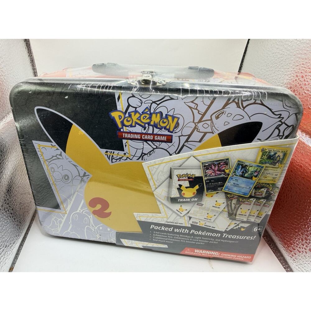 Pokemon TCG Celebrations 25th Anniversary Collectors Chest Lunch Box Tin Sealed